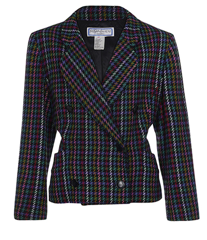YSL Vintage Double Breasted Blazer, front view