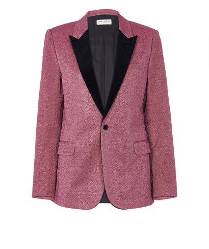 Saint Laurent Glitter Blazer, front view