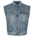 Saint Laurent Studded Denim Waistcoat, front view