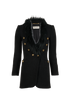 Saint Laurent  Faux Fur Collar Blazer, &pound;375, Clothing, Black, Wool, Front view