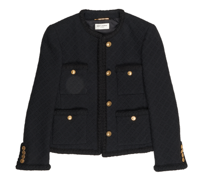 Saint Laurent Crop Jacket, front view