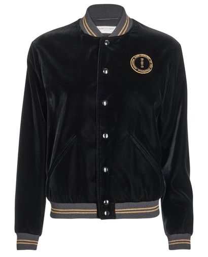 Saint Laurent Velvet Bomber Jacket, front view