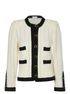 Saint Laurent Two Tone Knitted Jacket, front view