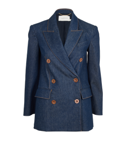 Zimmerman Denim Button Up Blazer, Denim, Blue, Sz XS, 3*