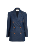 Zimmerman Denim Button Up Blazer, &pound;250, Clothing, Blue, Denim, Front view