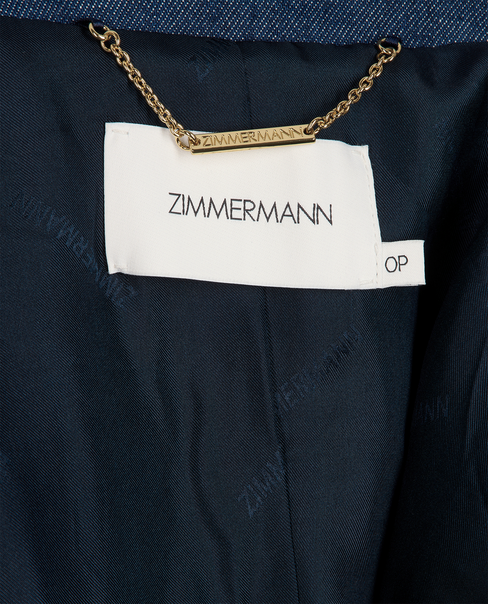 Zimmerman Denim Button Up Blazer, &pound;250, Clothing, Blue, Denim, Other view