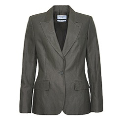 Yves Saint Laurent Oversized Jacket, Cotton, Taupe, 12