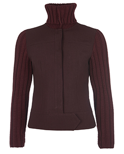 Dolce & Gabbana 50/50 Sweater Jacket, Wool, Burgundy, UK 10, 2*