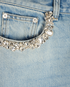 Alexander McQueen Embroidery Straight Leg Jeans, &pound;350, Clothing, Blue, Cotton, Other view