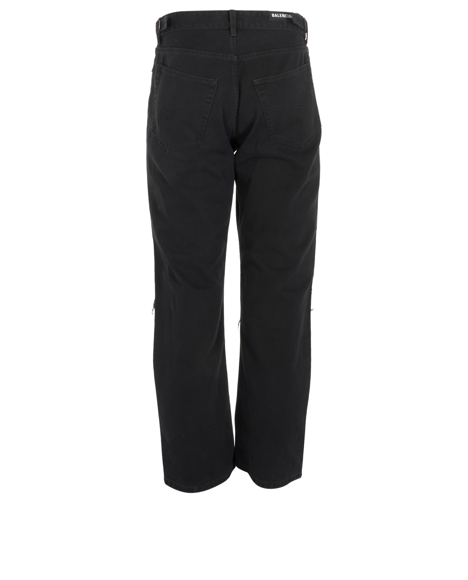 Balenciaga Cargo Jeans, &pound;180, Clothing, Black, Cotton, Back view