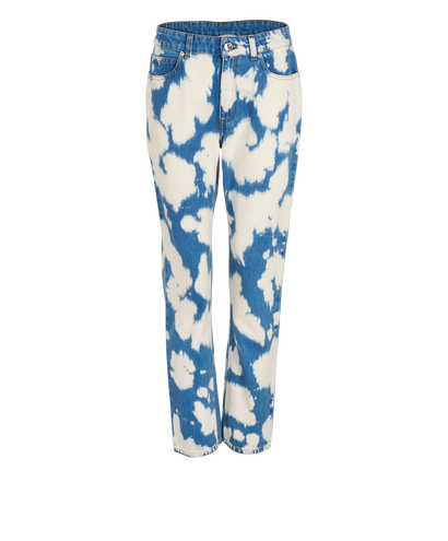 Burberry Seamill Slim Jeans, &pound;220, Clothing, Blue/White, Cotton, Front view