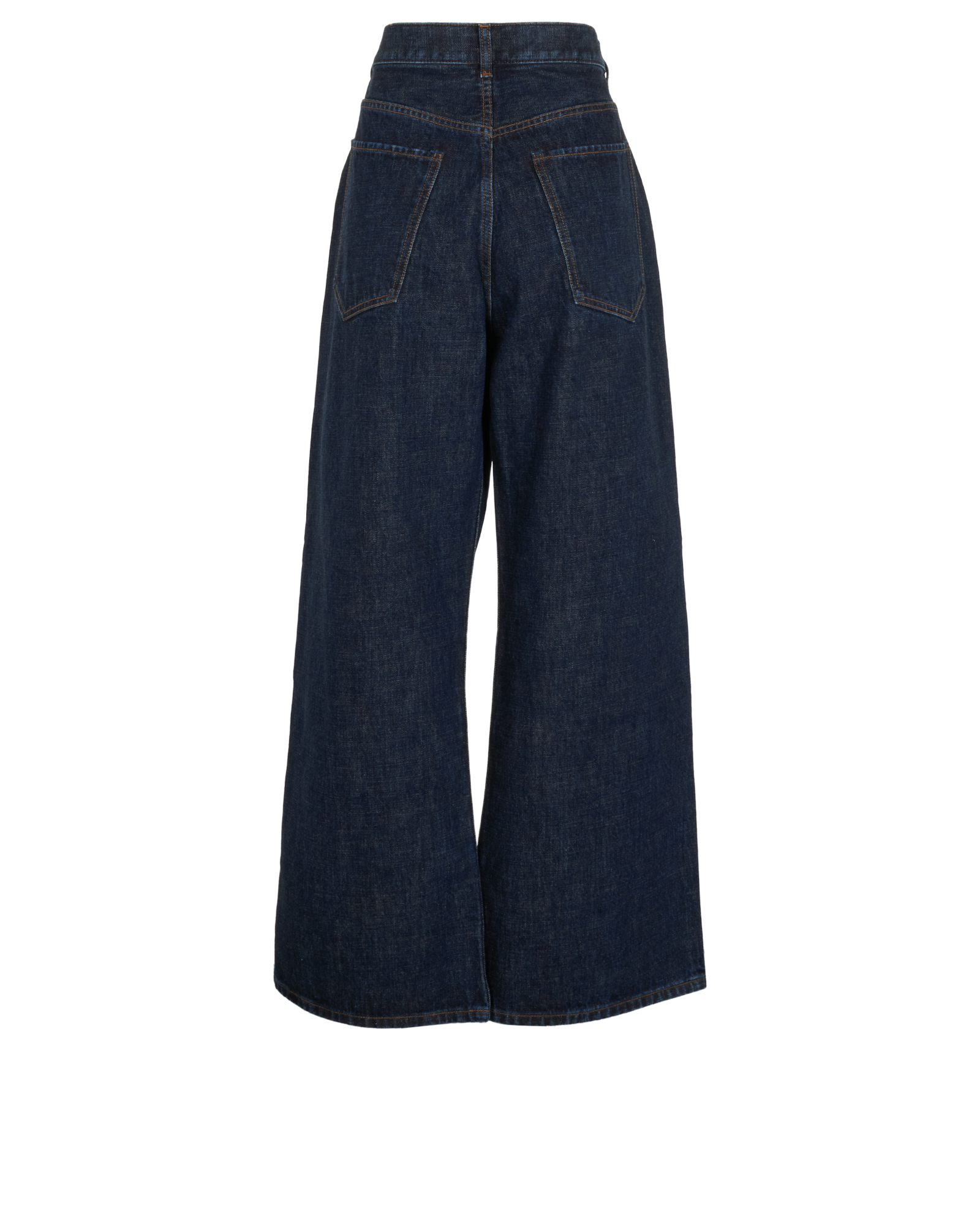 Chloe Stromboli Wide Leg Jeans, &pound;250, Clothing, Blue, Cotton, Back view
