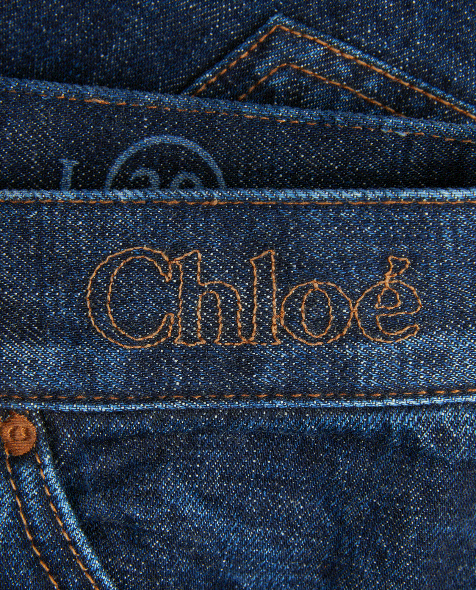 Chloe Stromboli Wide Leg Jeans, &pound;250, Clothing, Blue, Cotton, Other view