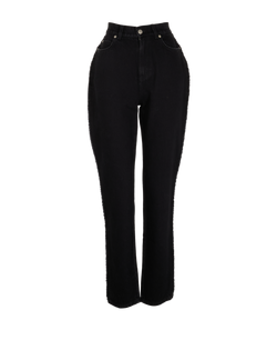 Alexander McQueen Raw-Trim Jeans, Cotton, Black, UK10, 2*