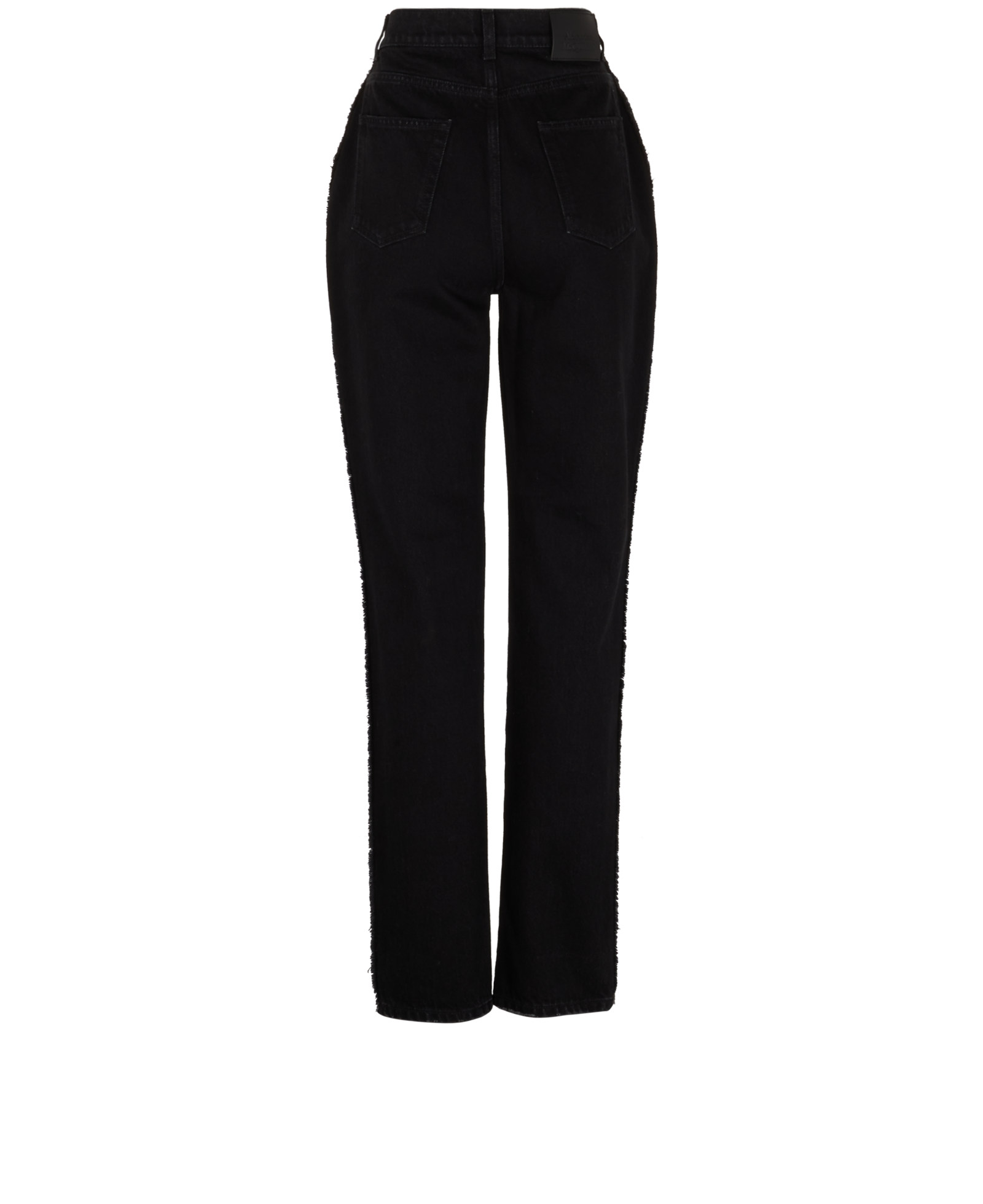 Alexander McQueen Raw-Trim Jeans, &pound;140, Clothing, Black, Cotton, Back view