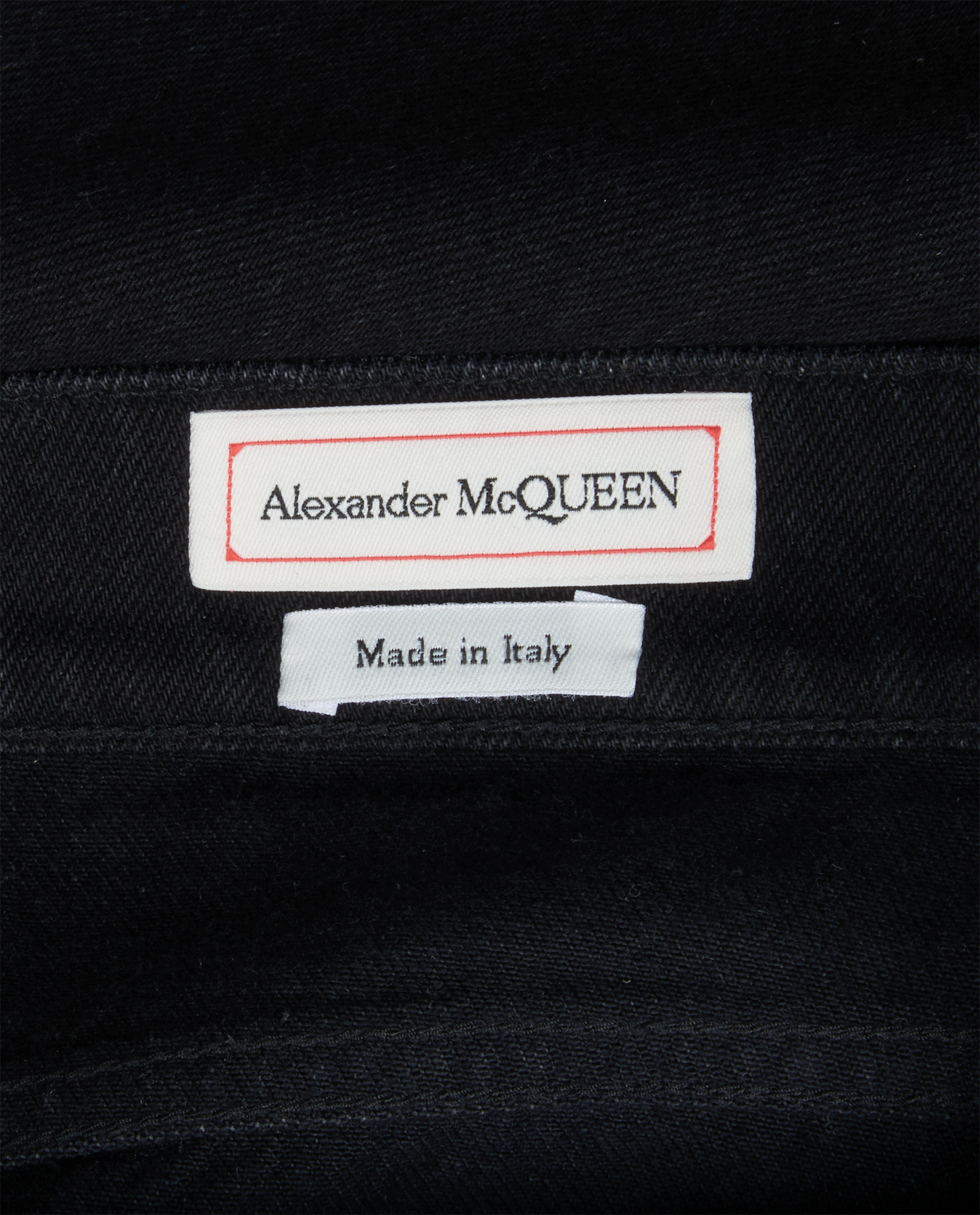 Alexander McQueen Raw-Trim Jeans, &pound;140, Clothing, Black, Cotton, Other view