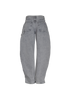 The Attico Effie Jeans, &pound;220, Clothing, Grey, Cotton, Back view