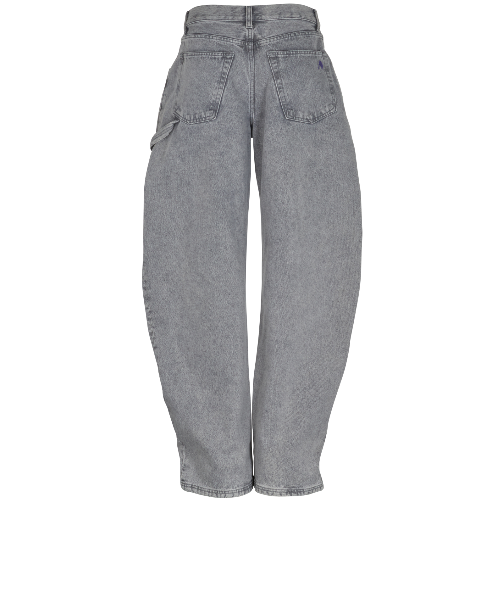 The Attico Effie Jeans, &pound;220, Clothing, Grey, Cotton, Back view