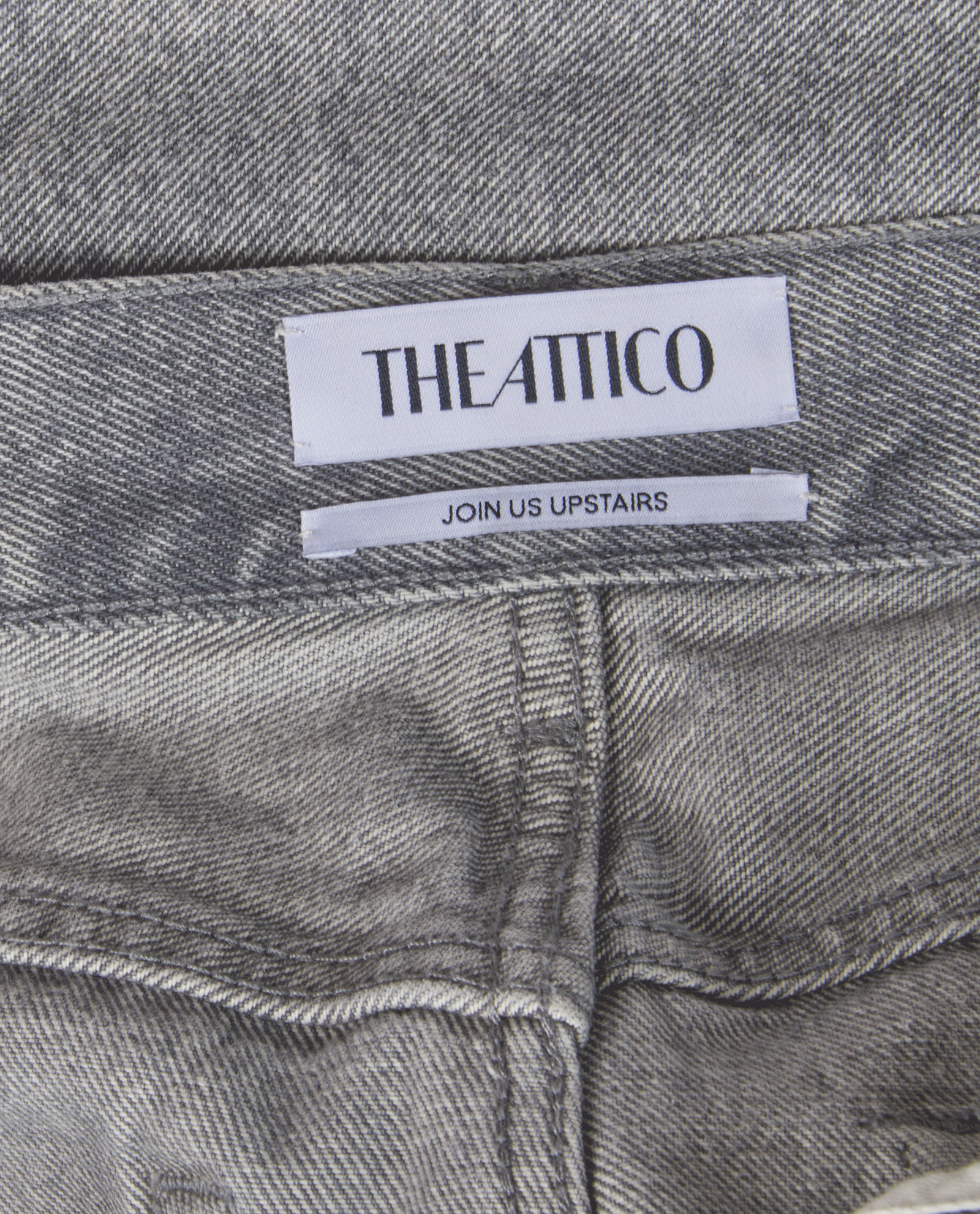 The Attico Effie Jeans, &pound;220, Clothing, Grey, Cotton, Other view