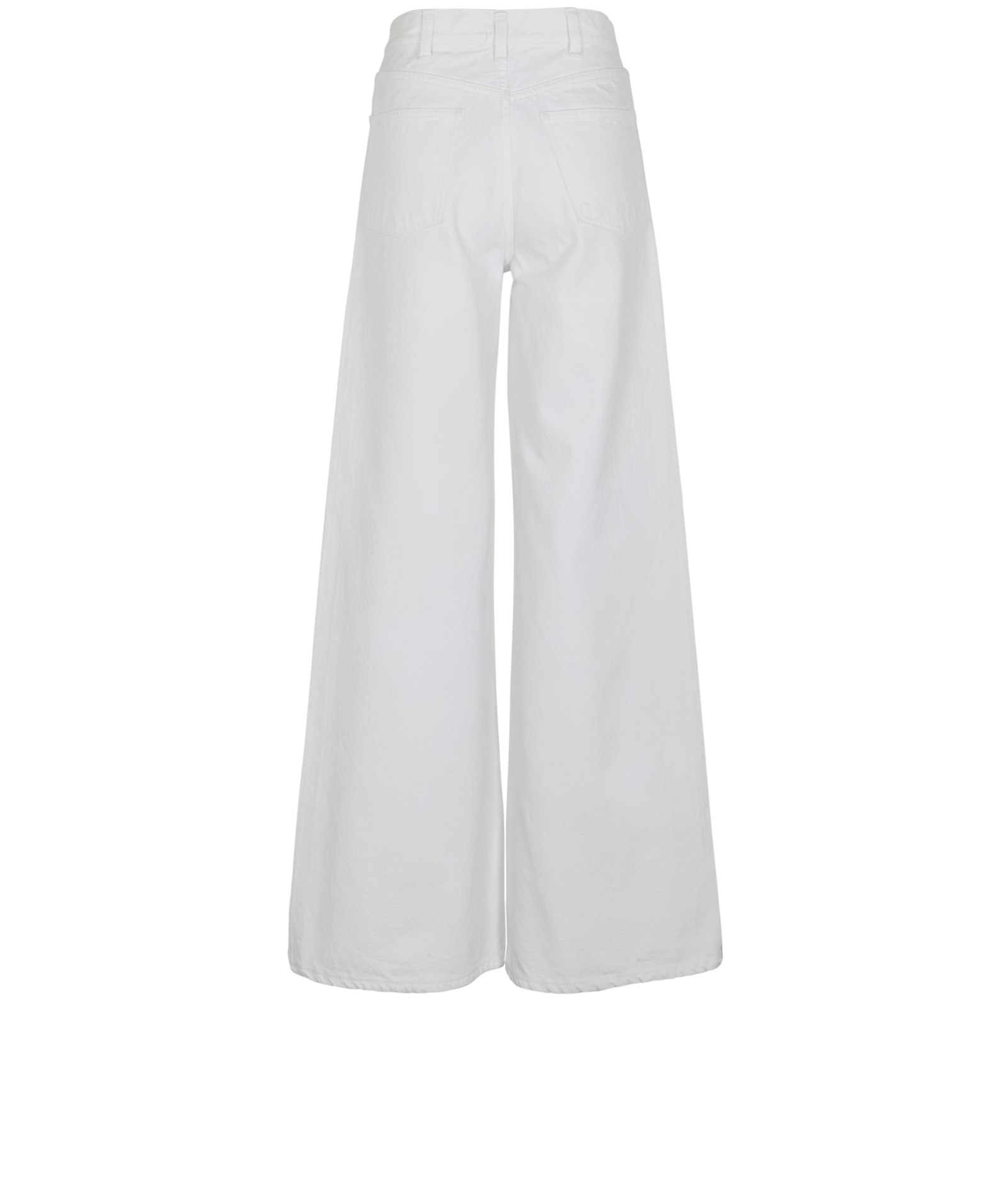 Celine Wide Leg Jeans, &pound;140, Clothing, White, Cotton, Back view