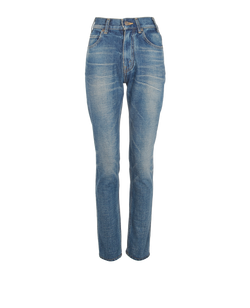 Celine High Waisted Jeans, Cotton, Blue, UK8, 2*