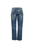 Dolce & Gabbana Embroidery Straight Leg Jeans, &pound;110, Clothing, Blue, Denim, Back view