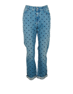 Stella McCartney Stars Skinny Boyfriend Jeans, Cotton, Blue, UK16, 3*