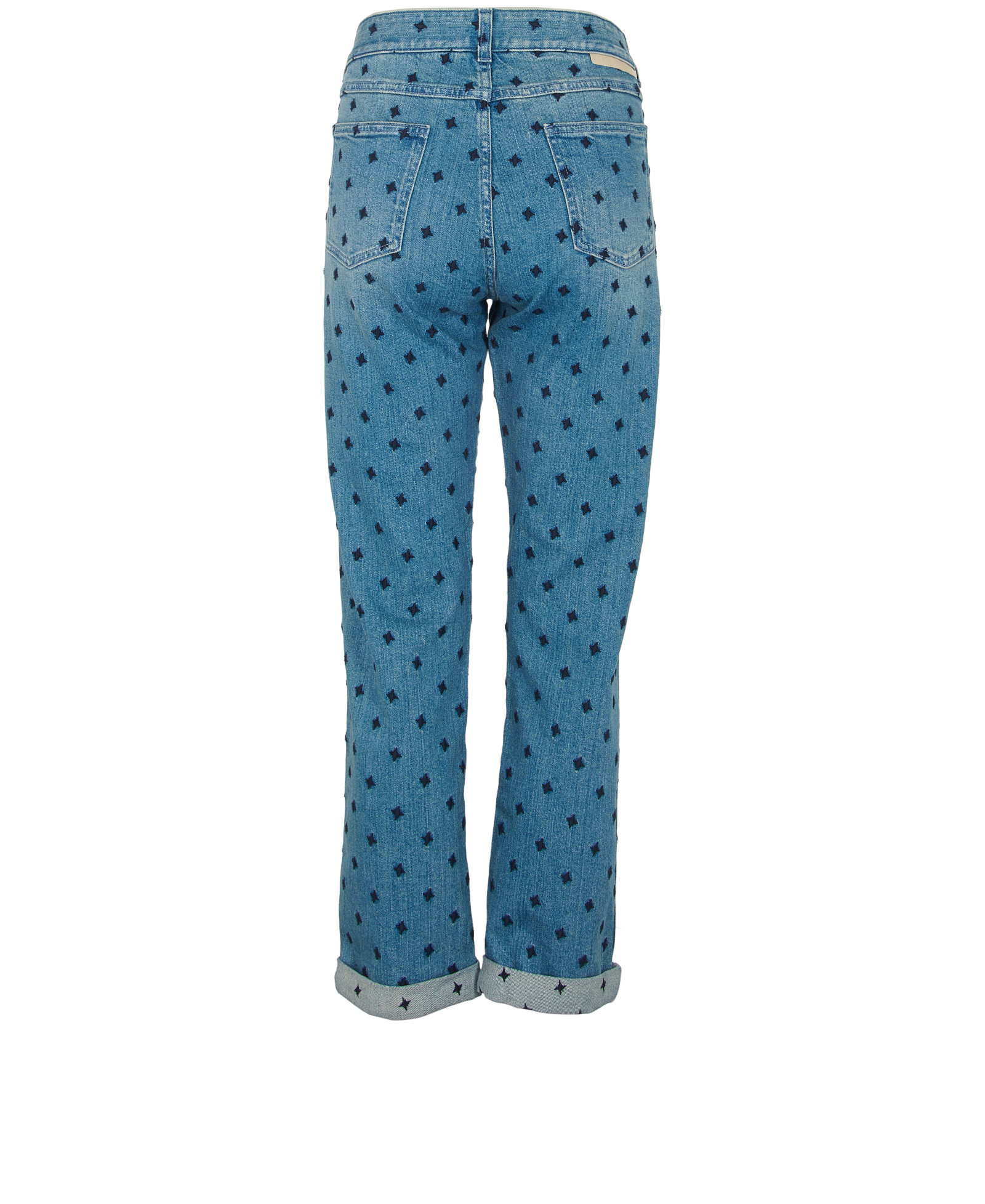 Stella McCartney Stars Skinny Boyfriend Jeans, &pound;160, Clothing, Blue, Cotton, Back view