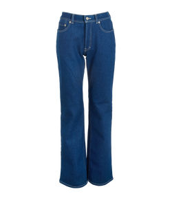 Acne High Waisted Jeans, Polyester/Cotton, Blue, UK8, 3*