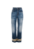 Dolce & Gabbana Distressed Jeans, £95, Clothing, Blue, Cotton, Front view