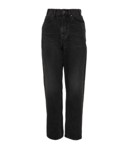 Celine W HR 001 Straight Jeans, Cotton, Black, UK10, 2*
