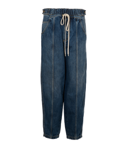 Givenchy Drawstring Jeans, Cotton, Blue, UK12, 2*