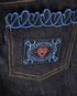 Fendi Heart Pencil Fit Jeans, £220, Clothing, Blue, Denim, Other view