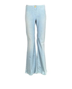 Balmain Flared Jeans, Cotton, Blue, Uk12, 3*