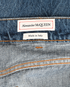 Alexander McQueen Straight Jeans, £290, Clothing, Blue, Cotton, Other view