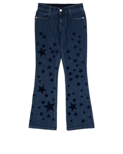 Stella McCartney Star Jeans, Cotton, Blue, Sz S, 3*