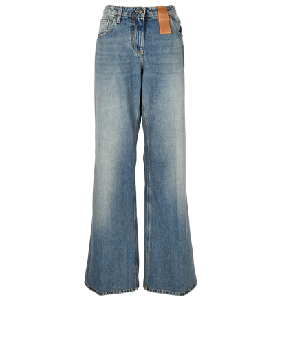 Louis Vuitton High Waist Wide Jeans, £450, Clothing, Blue, Denim, Front view