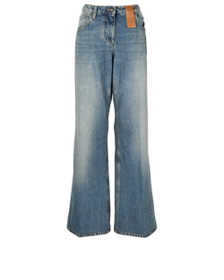 Louis Vuitton High Waist Wide Jeans, Denim, Blue, UK16, 3*