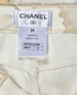 Chanel Cropped Jeans, &pound;180, Clothing, Cream/Gold, Cotton, Other view