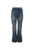 Celine Denim Flare Jeans, £450, Clothing, Blue, Cotton, Front view