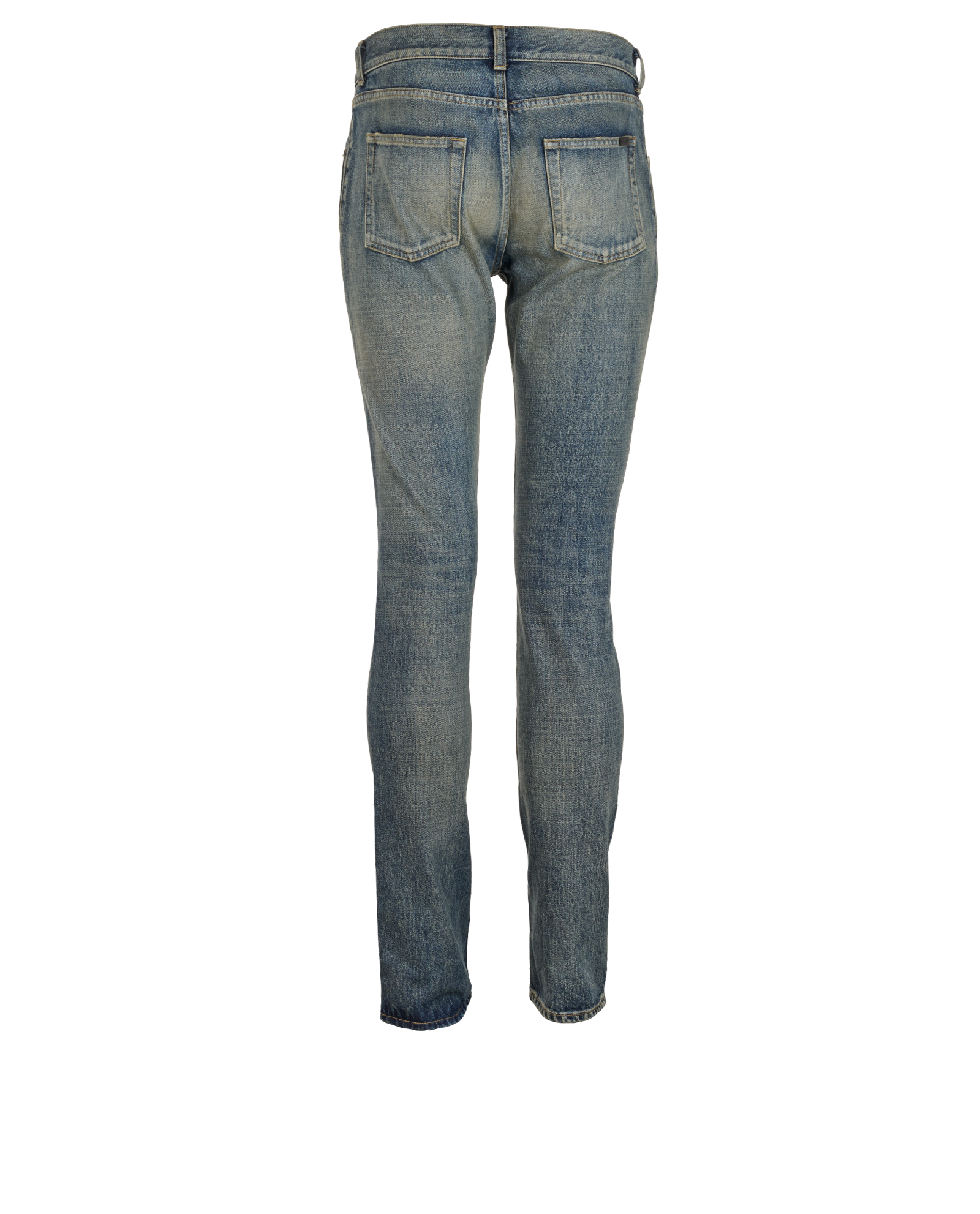 Saint Laurent Slim Fit Jeans, &pound;150, Clothing, Blue, Cotton, Back view