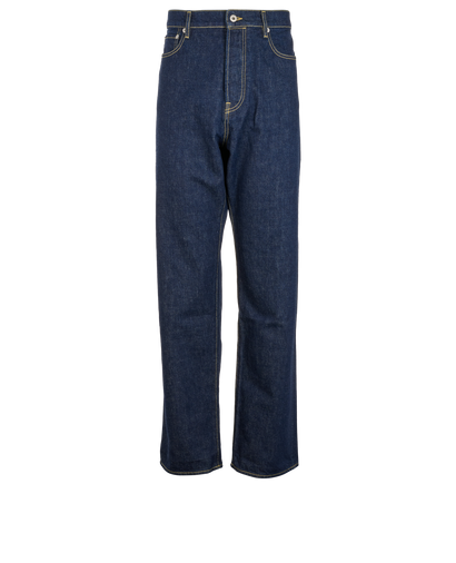 Kenzo Asagao Straight Jeans, &pound;110, Clothing, Blue, Cotton, Front view