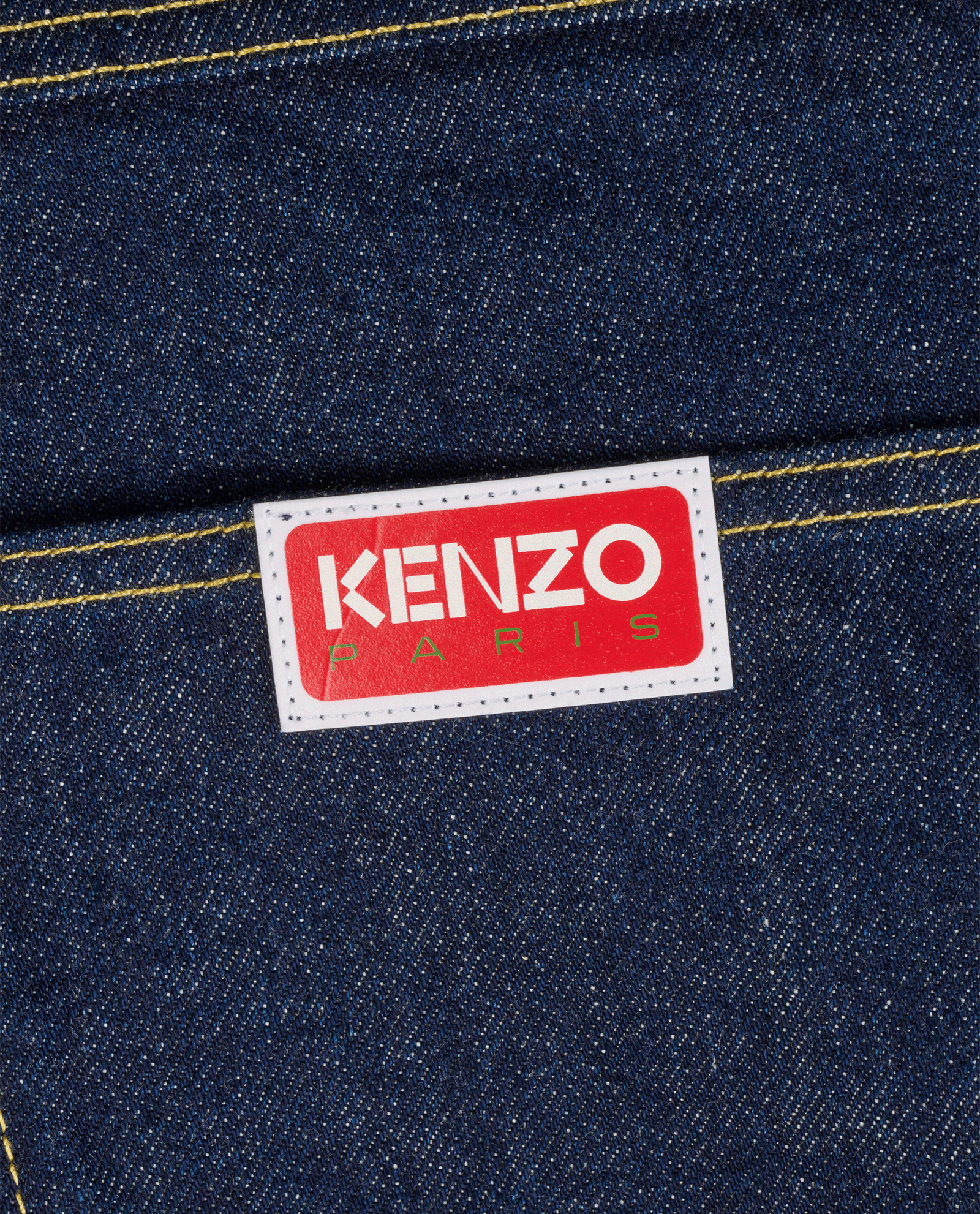 Kenzo Asagao Straight Jeans, &pound;110, Clothing, Blue, Cotton, Other view