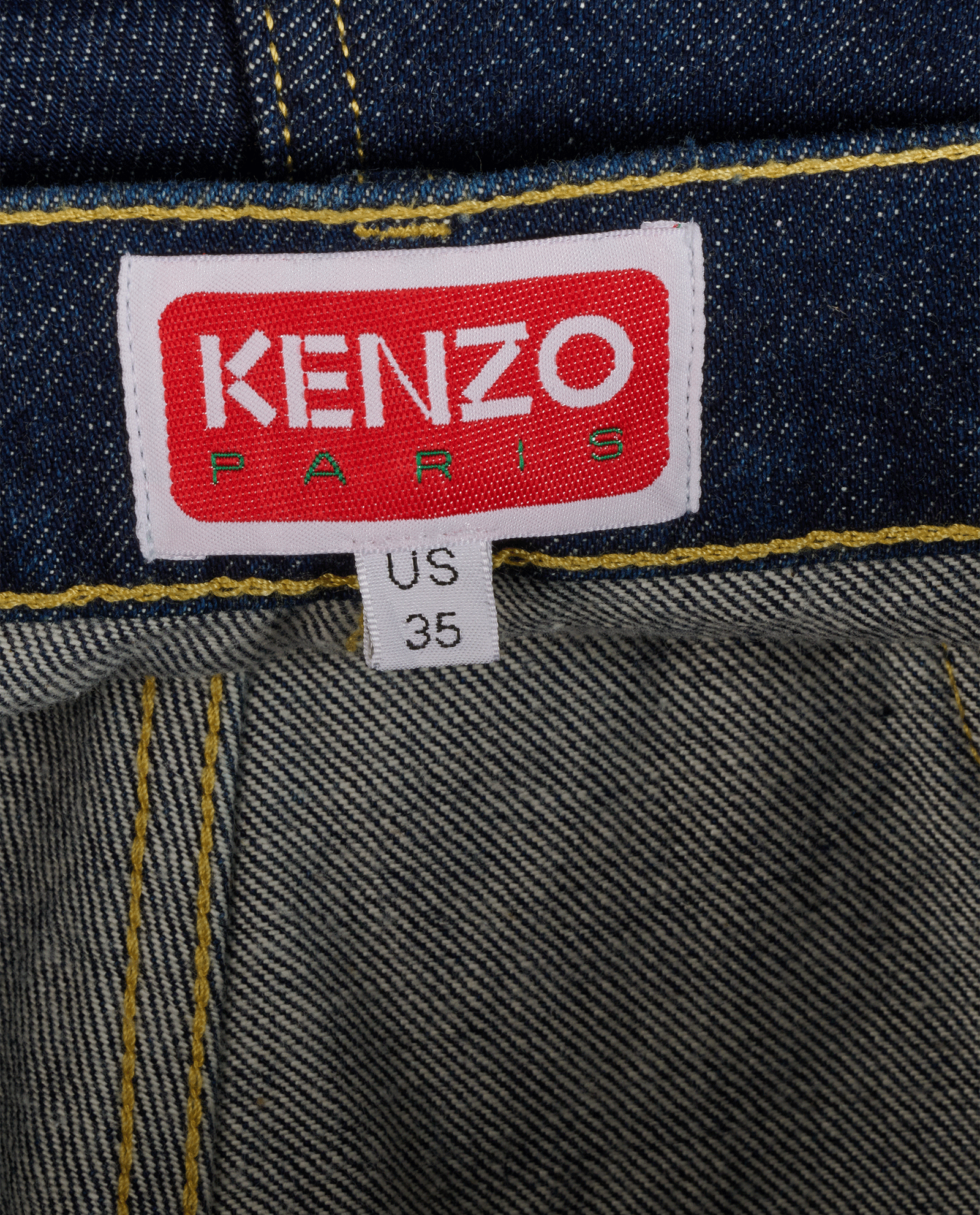 Kenzo Asagao Straight Jeans, &pound;110, Clothing, Blue, Cotton, Other view