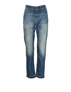 Stella McCartney Distressed Jeans, Womens, Cotton, Blue, Sz S, 2*