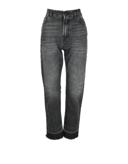 Stella McCartney Distressed Jeans, Womens, Cotton, Grey, Sz S, 2*