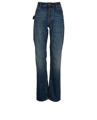 Bottega Veneta Straight Jeans, &pound;220, Clothing, Blue, Denim, Front view