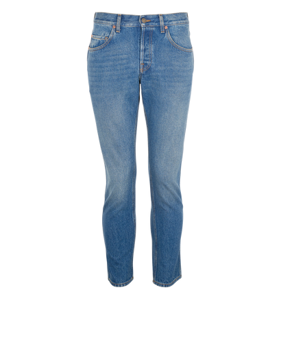Gucci Slim Jeans, &pound;180, Clothing, Blue, Cotton, Front view