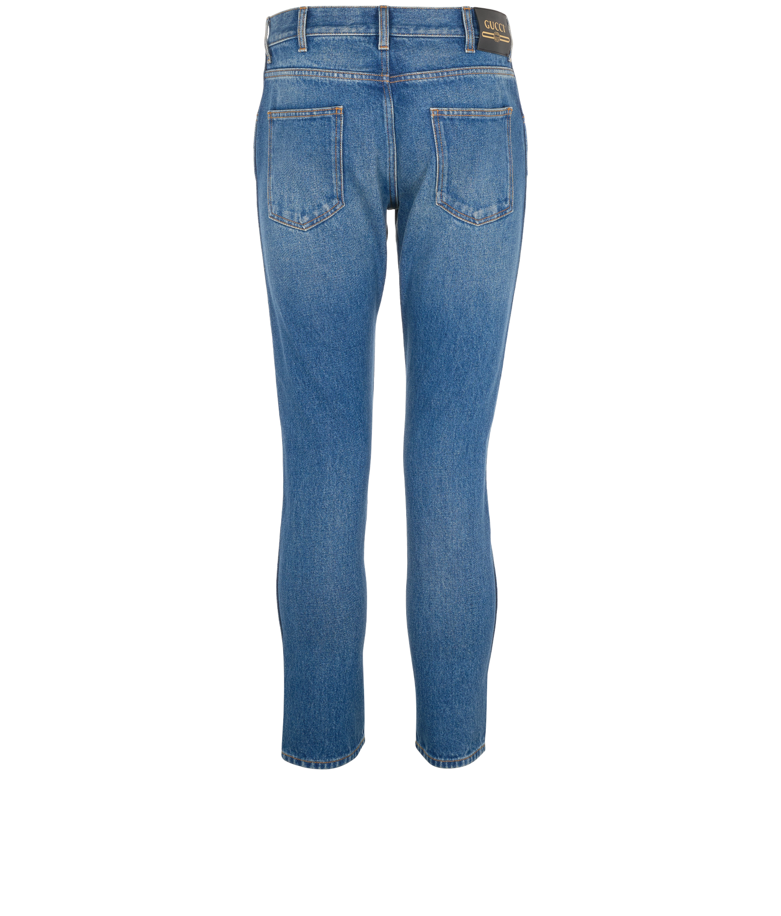 Gucci Slim Jeans, &pound;180, Clothing, Blue, Cotton, Back view
