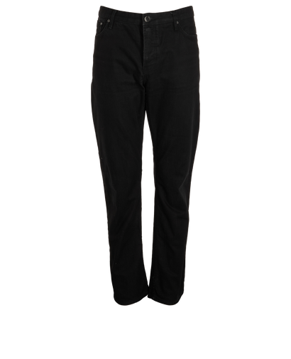 Burberry Straight Jeans, &pound;80, Clothing, Black, Cotton, Front view